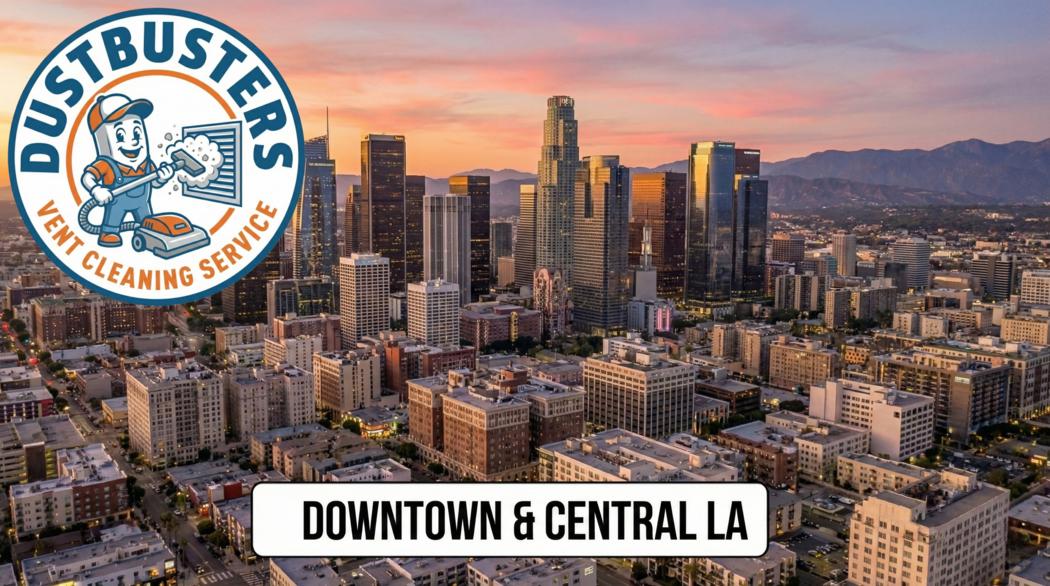 Dryer vent duct being cleaned to remove lint and restore airflow