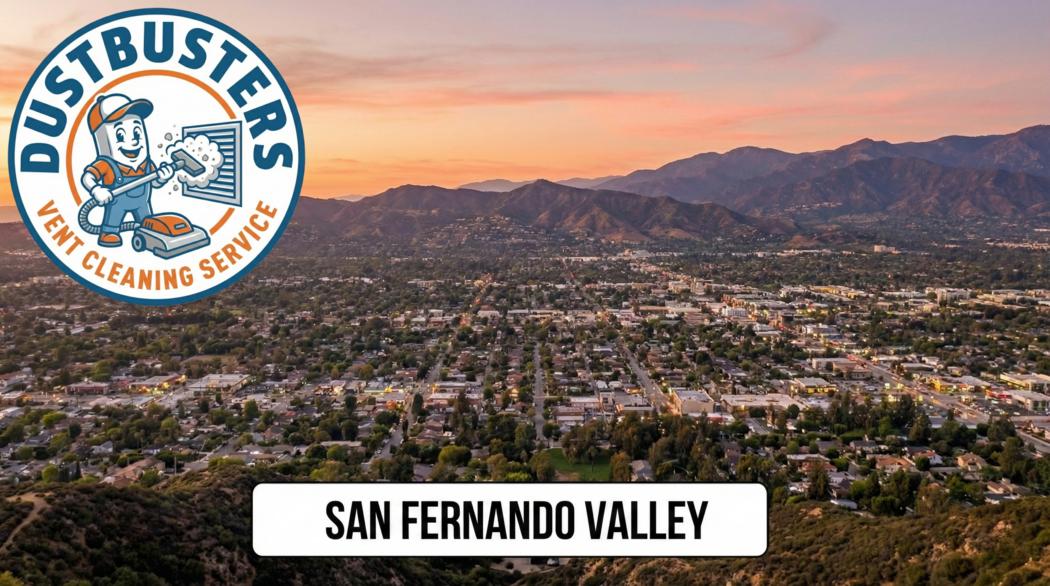 Dryer vent duct being cleaned to remove lint and restore airflow