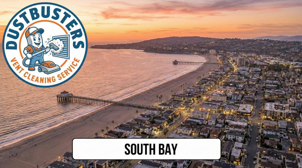 Dryer vent duct being cleaned to remove lint and restore airflow