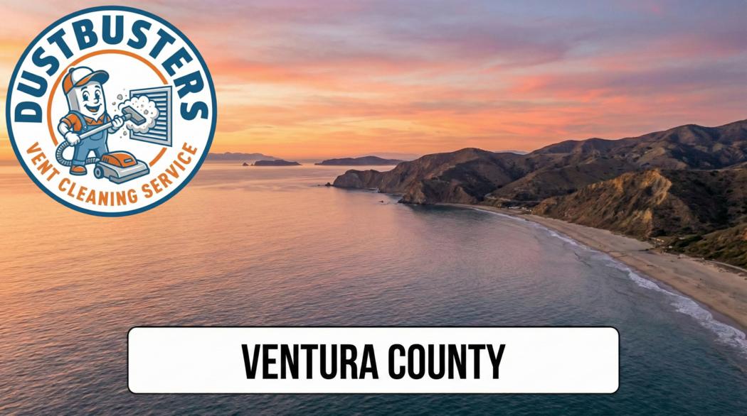 Dryer vent duct being cleaned to remove lint and restore airflow