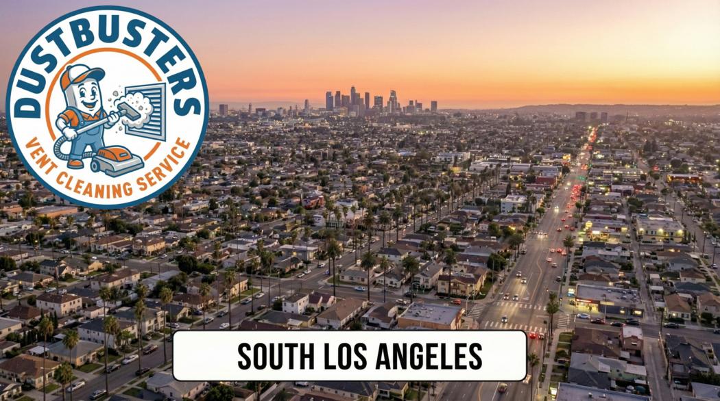 Dryer vent duct being cleaned to remove lint and restore airflow