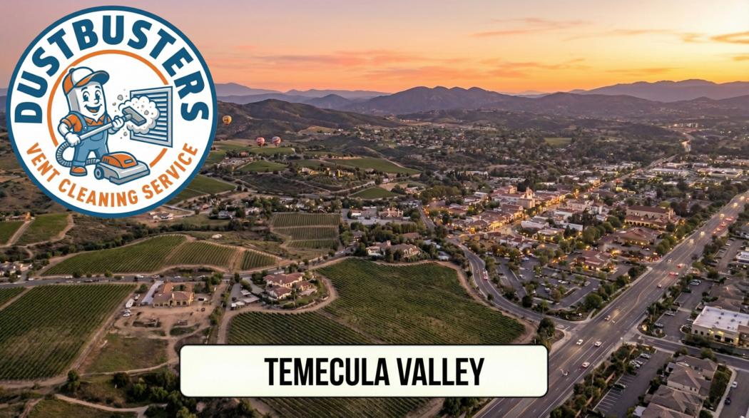 Dryer vent duct being cleaned to remove lint and restore airflow