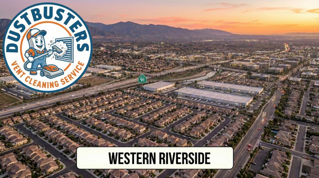 Dryer vent duct being cleaned to remove lint and restore airflow