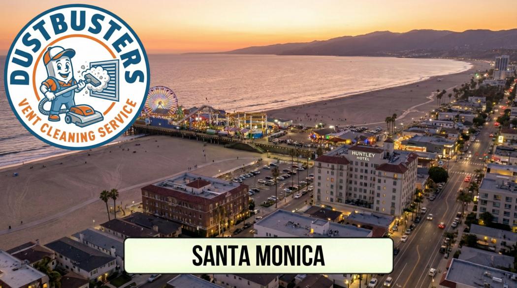 Dryer vent duct being cleaned to remove lint and restore airflow